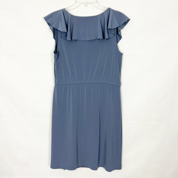 Daisy Fuentes Ruffle Blue Dress - Picture 5 of 10